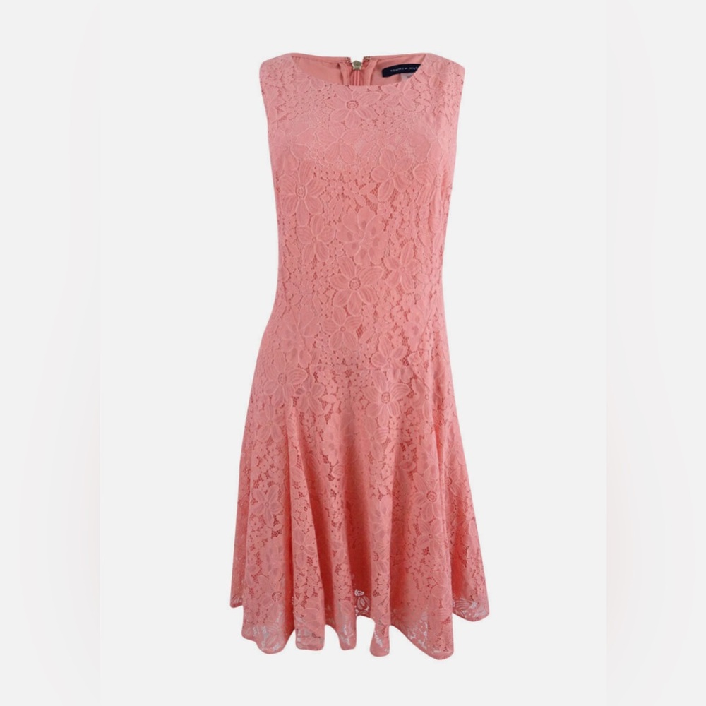 Tommy Hilfiger Women's Drop Waist Lace Sheath Dress